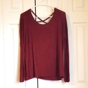 Dark Amber long sleeve top, S